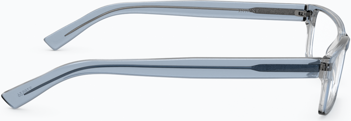 Side view of Rectangle Glasses 278536 in Blue thumbnail