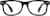 Front view of Square Glasses 279721 in Black thumbnail