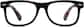 Front view of Square Glasses 279721 in Black thumbnail
