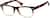 Angle view of Square Glasses 279735 in Brown thumbnail