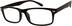 Rectangle Glasses 282121 in Black