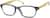 Angle view of Rectangle Glasses 282212 in Grey thumbnail