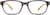 Front view of Rectangle Glasses 282212 in Grey thumbnail