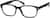 Angle view of Rectangle Glasses 282221 in Black thumbnail