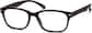 Angle view of Rectangle Glasses 282221 in Black thumbnail