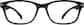 Front view of Rectangle Glasses 282221 in Black thumbnail