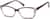 Angle view of Rectangle Glasses 282317 in Purple thumbnail