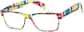 Angle view of Rectangle Glasses 282539 in Multicolor thumbnail