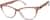 Angle view of Cat-Eye Glasses 283615 in Brown thumbnail