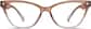 Front view of Cat-Eye Glasses 283615 in Brown thumbnail