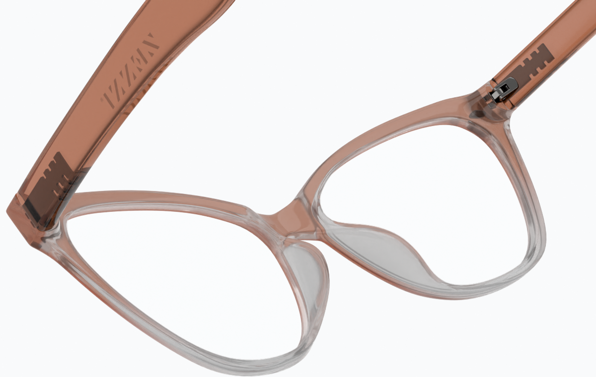 See-through view of Cat-Eye Glasses 283615 in Brown thumbnail