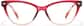 Front view of Cat-Eye Glasses 283618 in Red thumbnail