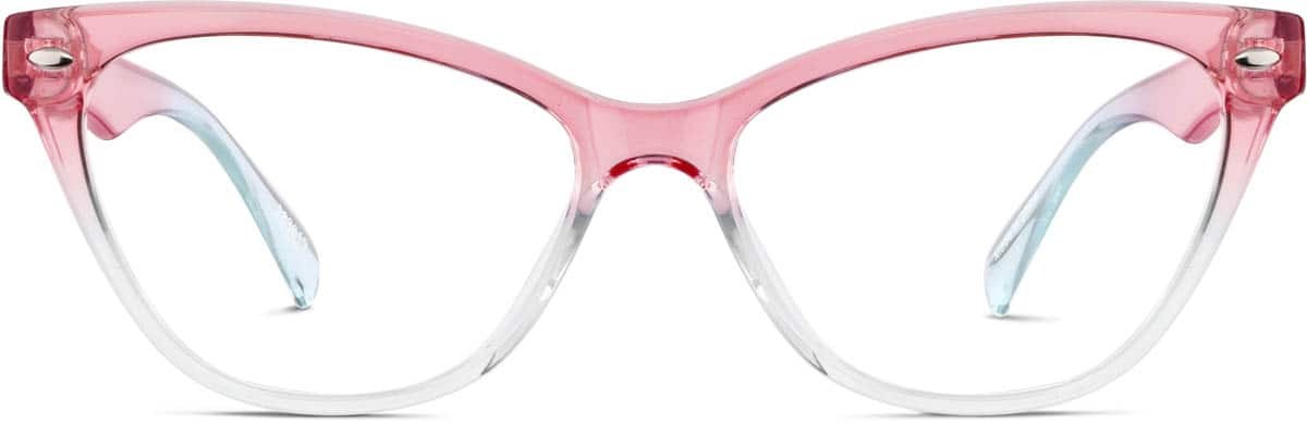 Front view of Cat-Eye Glasses 283619 in Pink