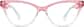 Front view of Cat-Eye Glasses 283619 in Pink thumbnail