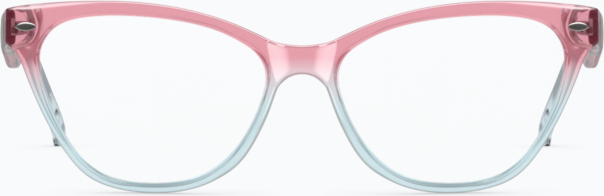 Front view of Cat-Eye Glasses 283619 in Pink thumbnail