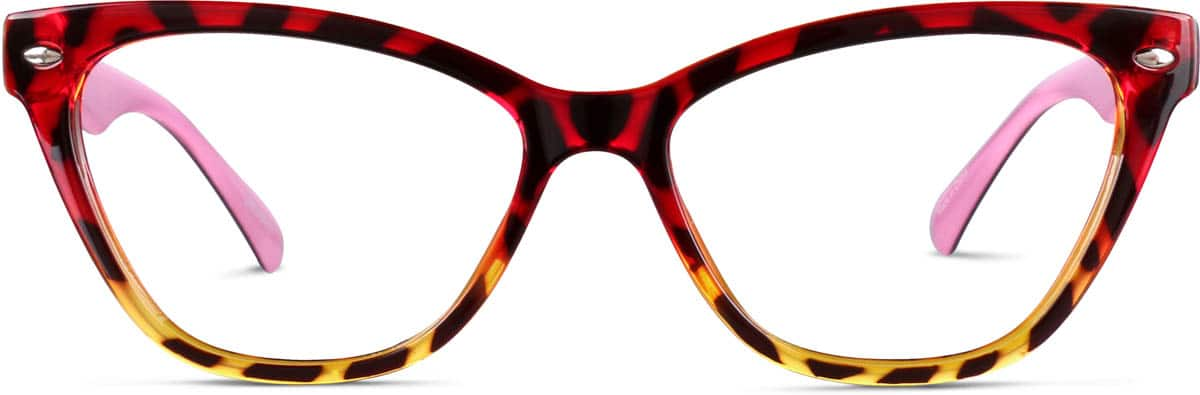 Front view of Cat-Eye Glasses 283625 in Tortoiseshell