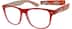 Square Glasses 284718 in Red