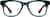 Front view of Square Glasses 286216 in Blue thumbnail