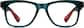 Front view of Square Glasses 286216 in Blue thumbnail