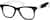 Angle view of Square Glasses 286221 in Black thumbnail