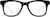 Front view of Square Glasses 286221 in Black thumbnail