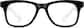 Front view of Square Glasses 286221 in Black thumbnail
