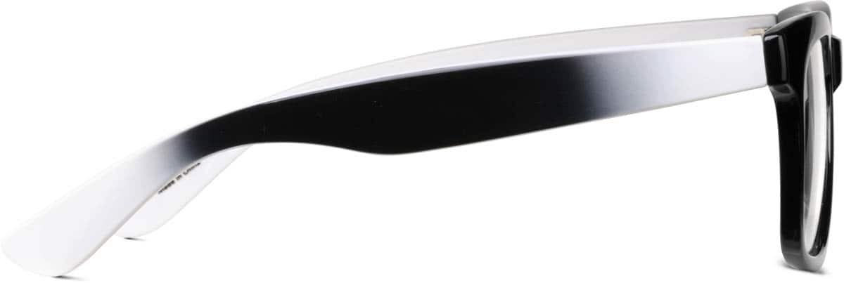 Side view of Square Glasses 286221 in Black