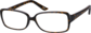Angle view of Rectangle Glasses 286625 in Tortoiseshell thumbnail