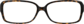 Front view of Rectangle Glasses 286625 in Tortoiseshell thumbnail