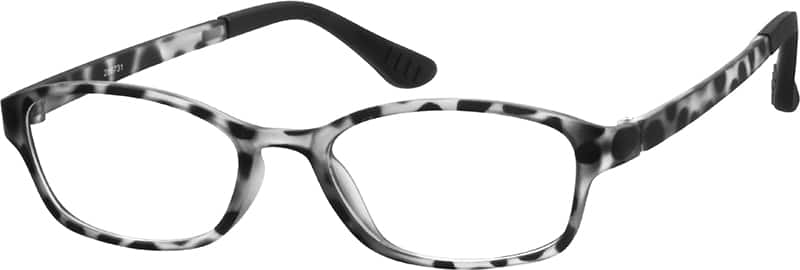 Angle view of Rectangle Glasses 286731 in Tortoiseshell