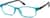Angle view of Rectangle Glasses 286916 in Blue thumbnail