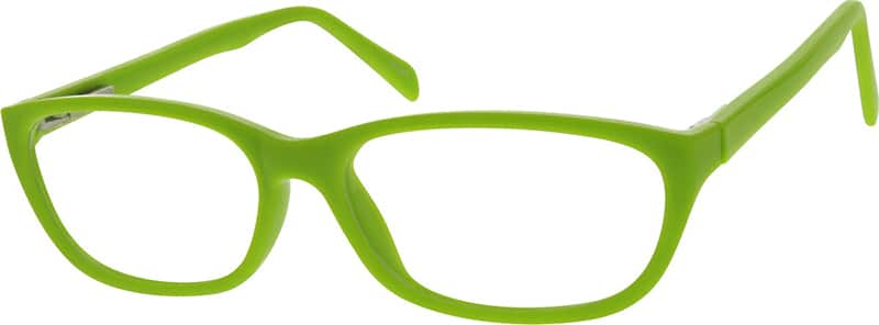 Angle view of Oval Glasses 287624 in Green