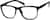 Angle view of Square Glasses 287821 in Black thumbnail