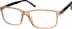 Rectangle Glasses 290015 in Brown