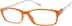 Rectangle Glasses 292422 in Orange