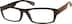 Rectangle Glasses 293615 in Brown