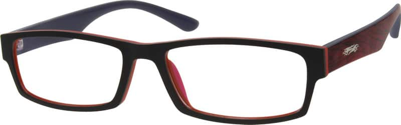 Red Rectangle Glasses #294218 | Zenni Optical Canada