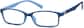 Angle view of Kids’ Rectangle Glasses 294716 in Blue thumbnail