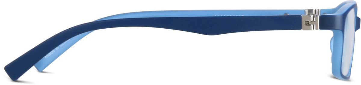 Side view of Kids’ Rectangle Glasses 294716 in Blue