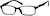 Angle view of Kids’ Rectangle Glasses 294721 in Black thumbnail