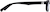 Side view of Kids’ Rectangle Glasses 294721 in Black thumbnail