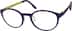 Oval Glasses 296017 in Purple
