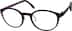 Oval Glasses 296021 in Black
