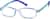 Angle view of Kids’ Rectangle Glasses 297116 in Blue thumbnail