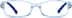 Kids’ Rectangle Glasses 297116 in Blue