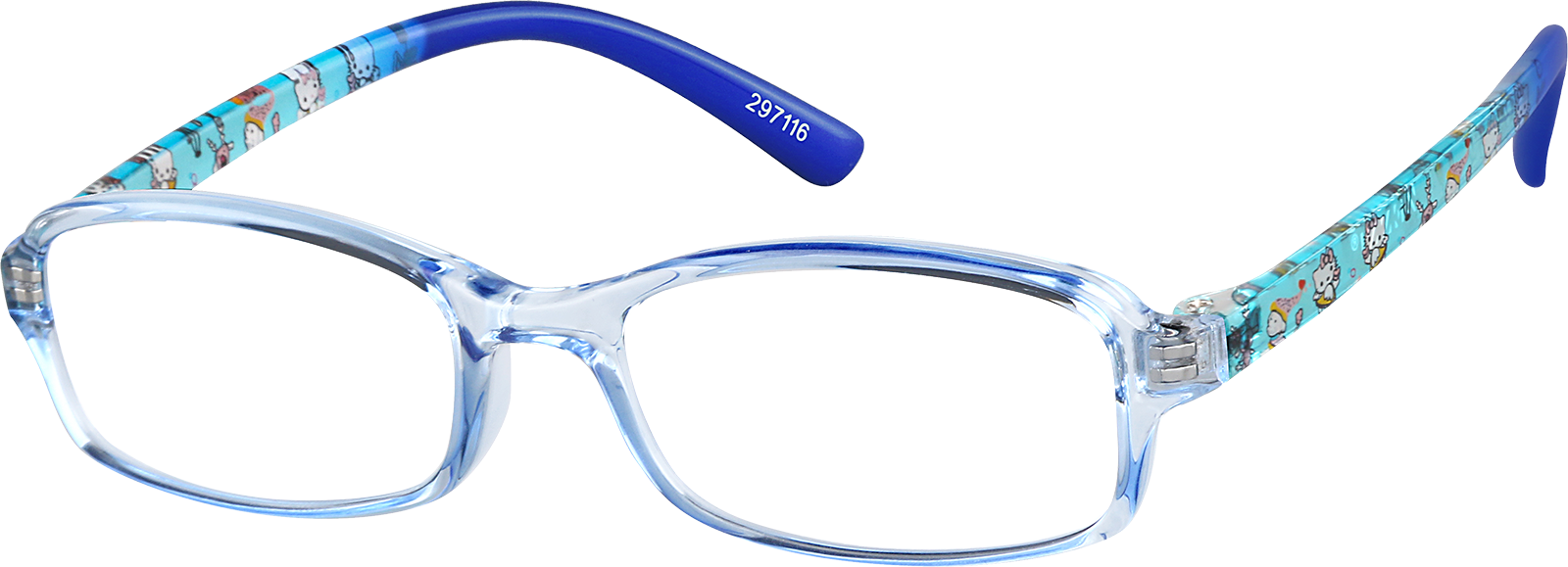 Blue Kids' Rectangle Glasses #297116 | Zenni Optical