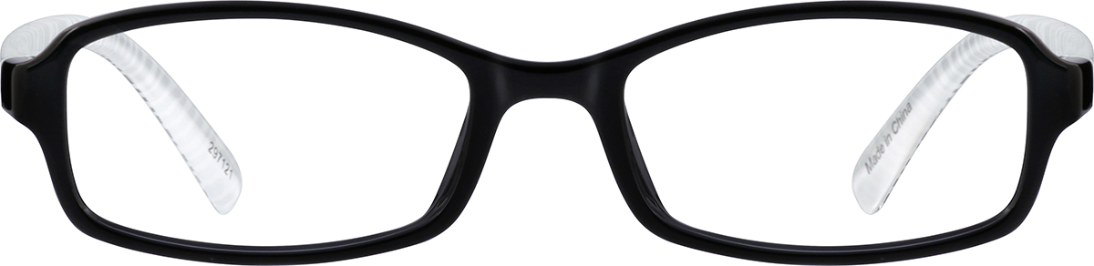 Black Kids’ Rectangle Glasses