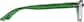 Side view of Rectangle Glasses 297524 in Green thumbnail