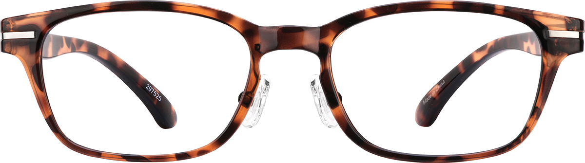Tortoiseshell Rectangle Glasses 297525