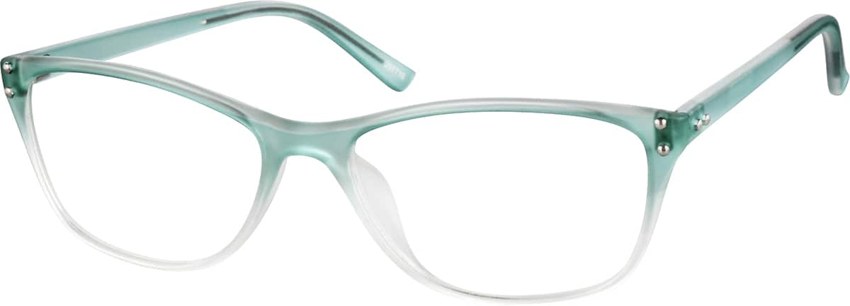 Angle view of Cat-Eye Glasses 297716 in Blue